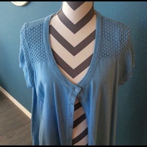 ModCloth baby blue cardigan
